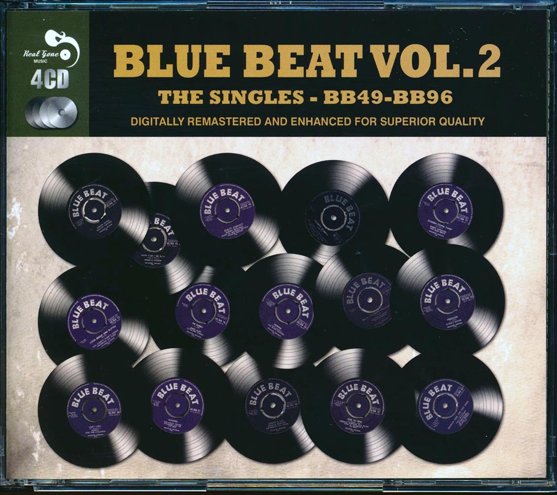 Roland Alphonso, Drumbago All Stars, Theo Beckford, Derrick Morgan, Etc. - Blue Beat Volume 2: The Singles BB49-BB96 (96 tracks) (4xCD)
