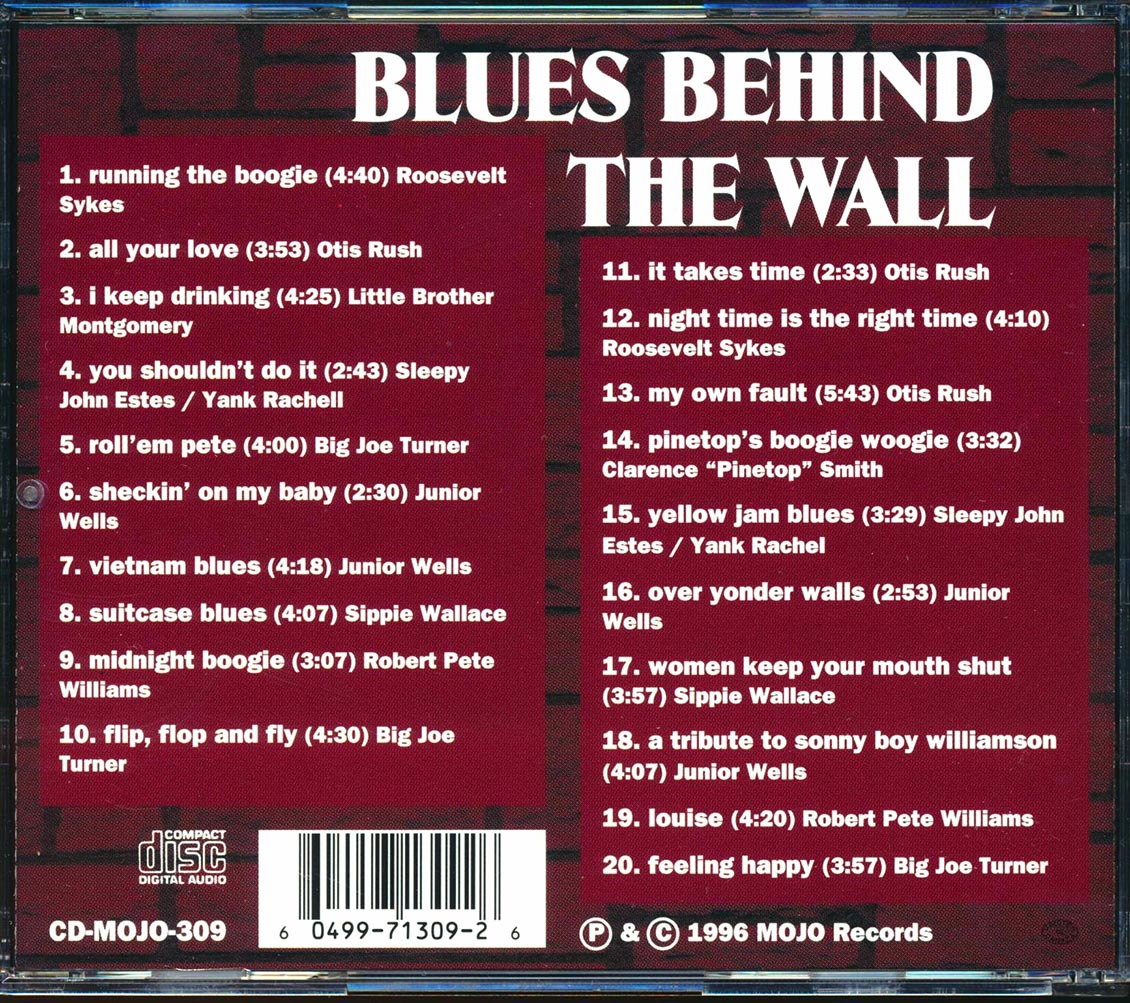 Roosevelt Sykes, Junior Wells, Big Joe Turner, Otis Rush, Etc. - Blues Behind The Wall: East Berlin 1966