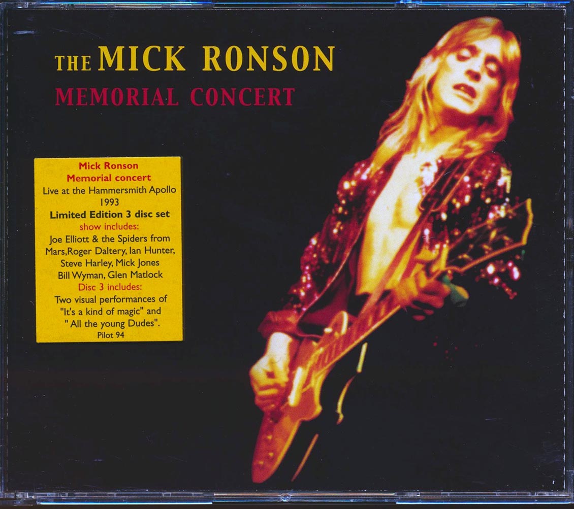 Roger Daltrey, The Rats, Ian Hunter, Willy & The Poor Boys, Etc. - The Mick Ronson Memorial Concert (22 tracks) (3xCD)