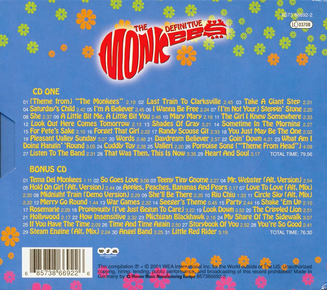 The Monkees - The Definitive Monkees (60 tracks) (ltd. ed.) (2xCD)