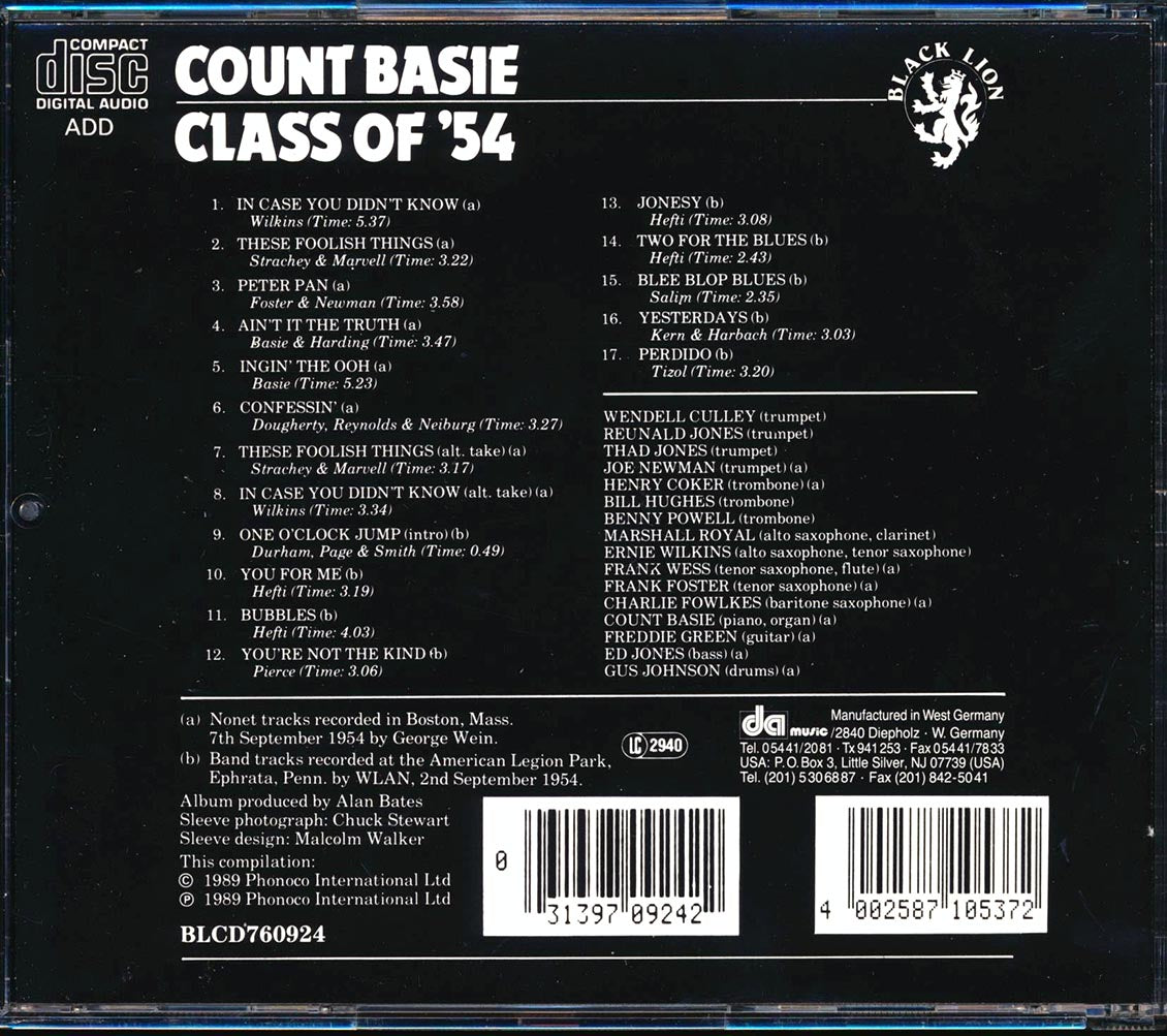 Count Basie - Class Of '54