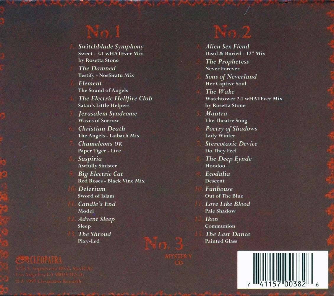 Delerium, The Damned, Element, Christian Death, Etc. - Goth's Undead (26 tracks) (3xCD)