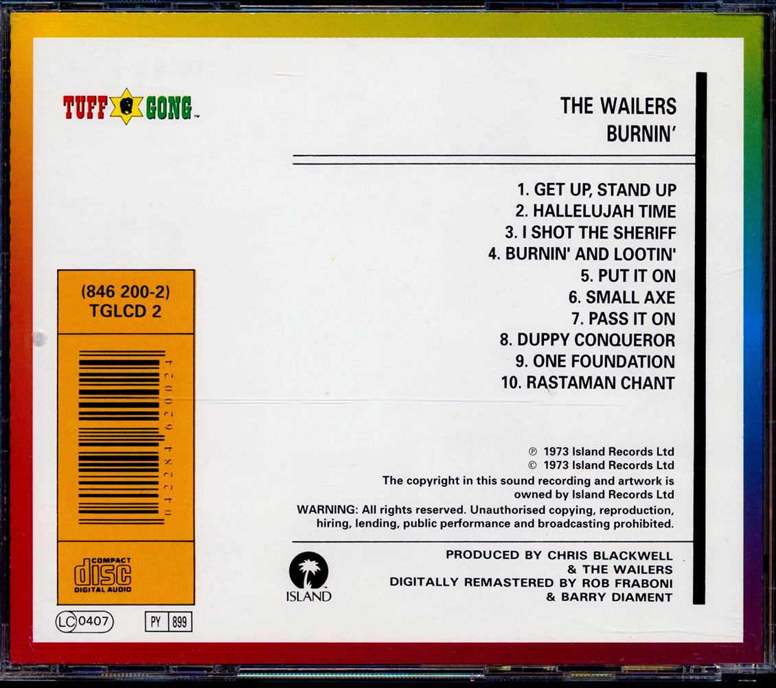 Bob Marley - Burnin'