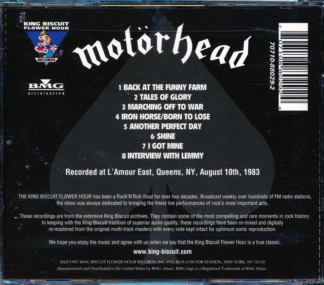 Motorhead - King Biscuit Flower Hour Presents Motorhead