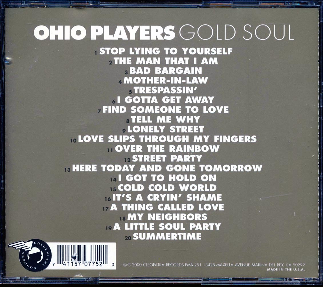 Ohio Players - Gold Soul (20 tracks) (gold CD) (marked/ltd stock)