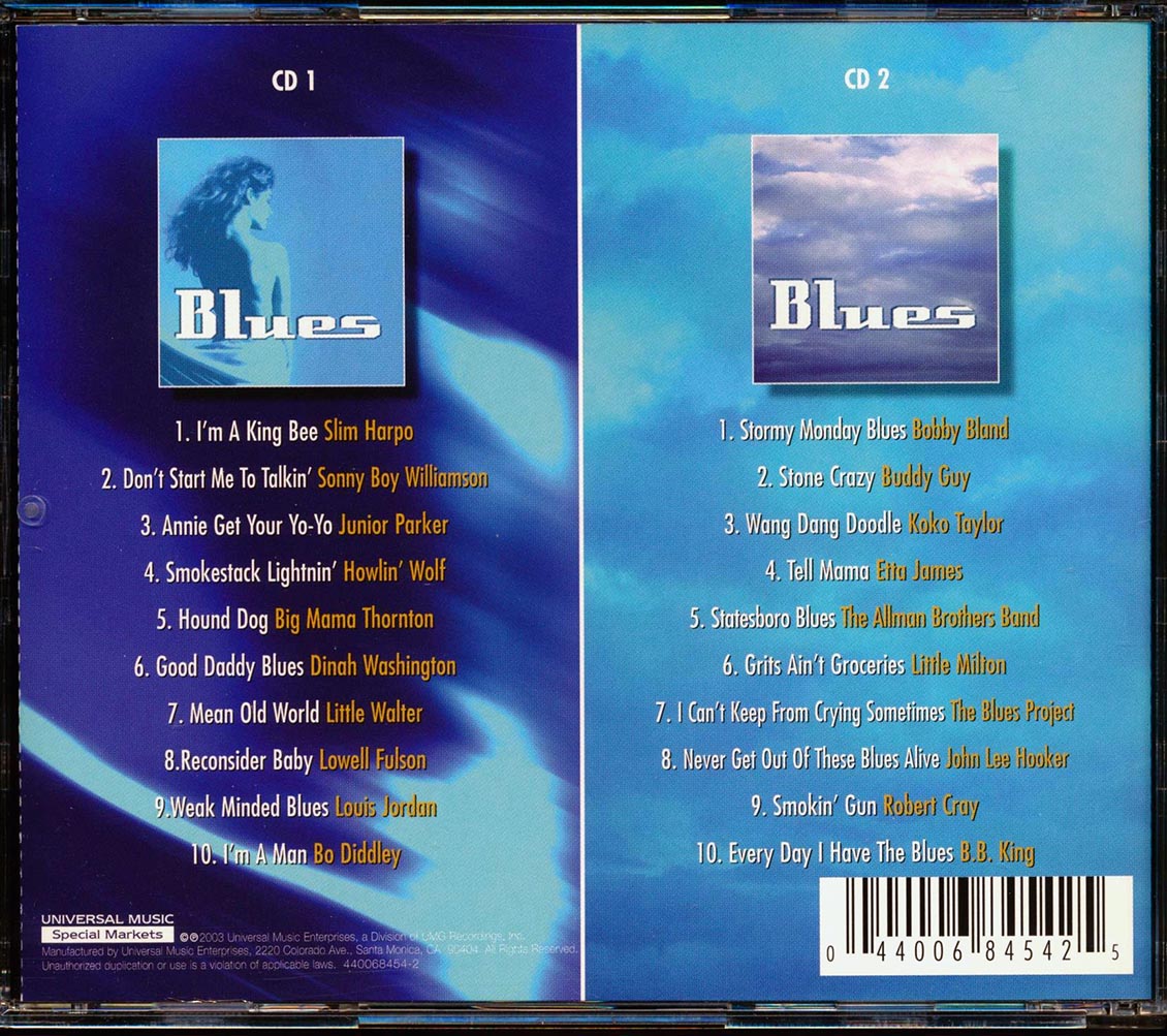 Slim Harpo, Howlin' Wolf, Sonny Boy Williamson, Lowell Fulson, Etc. - Blues (20 tracks) (2xCD)