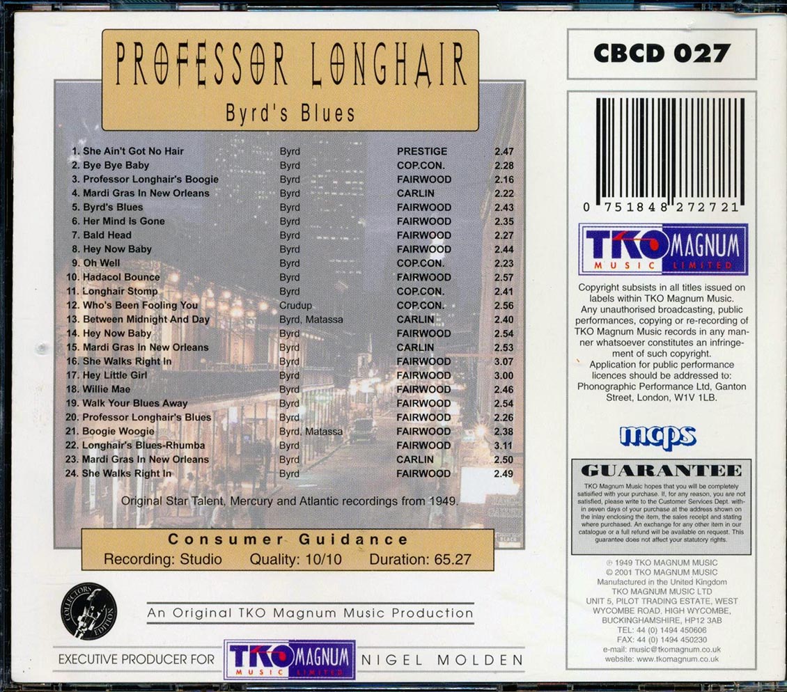 Professor Longhair - Byrd's Blues