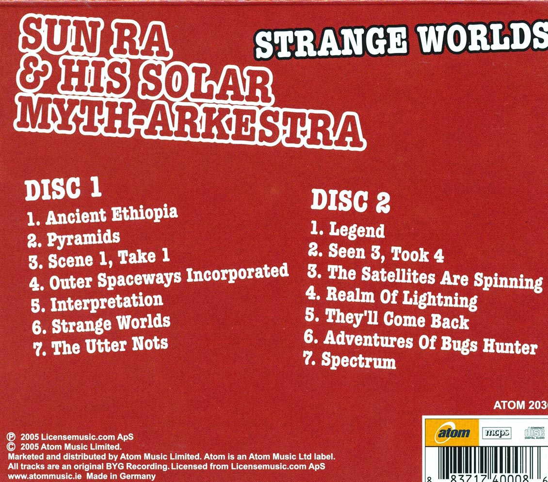 Sun Ra & His Solar Myth-Arkestra - Strange Worlds (2 albums on 2 CDs) (2xCD)