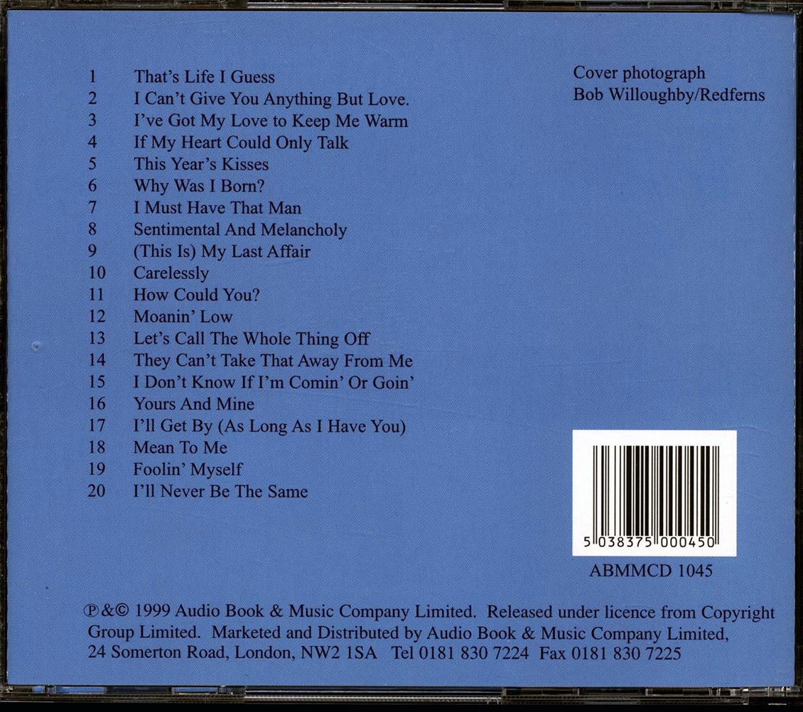 Billie Holiday - The Comparable: Volume 2 (20 tracks)