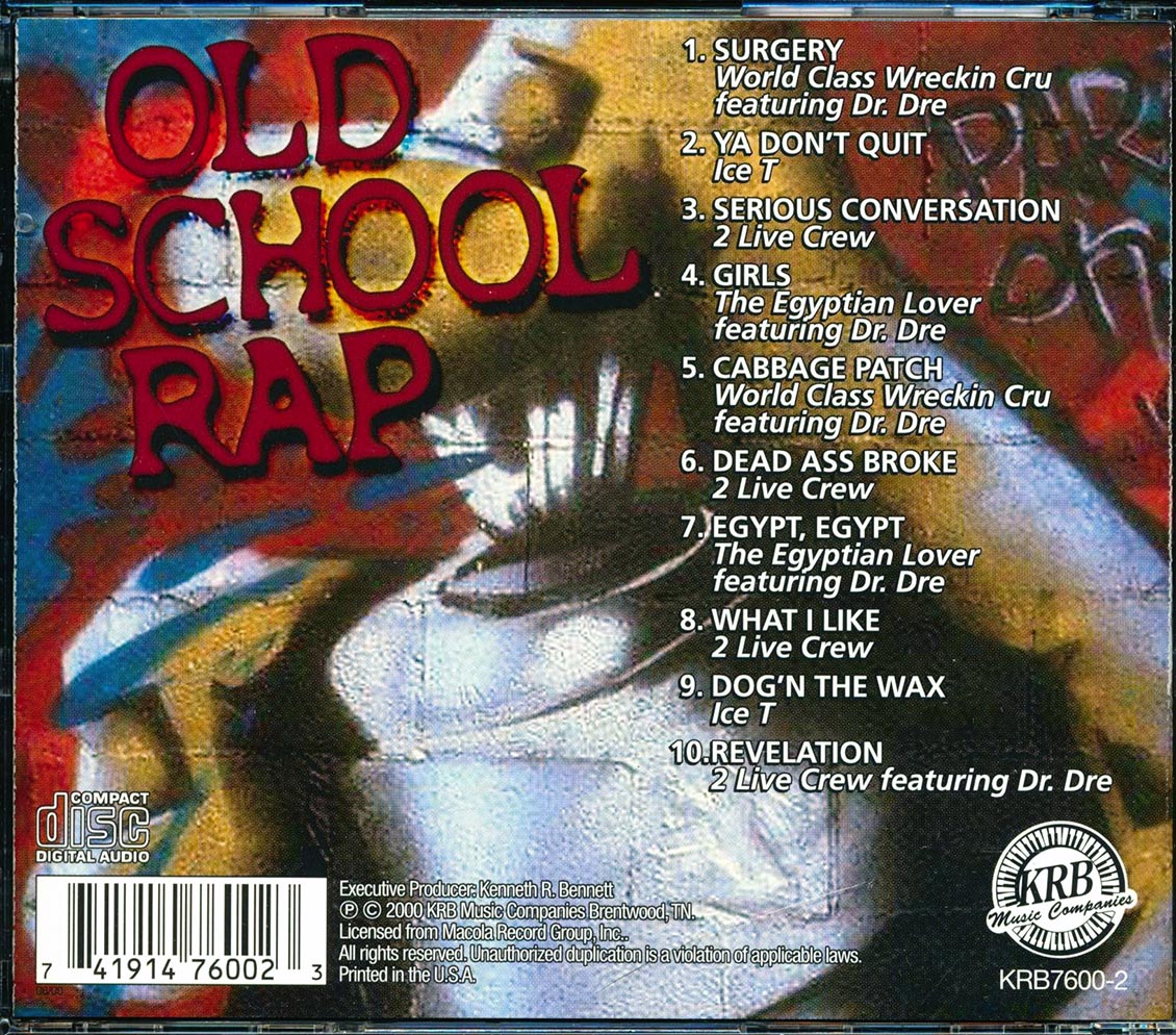 Ice T, Dr. Dre, 2 Live Crew, World Class Wreckin Cru, Etc. - Old School Rap