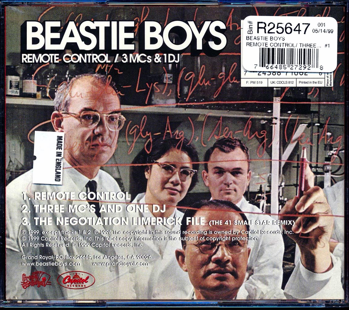 The Beastie Boys - Remote Control / 3MCs & 1 DJ