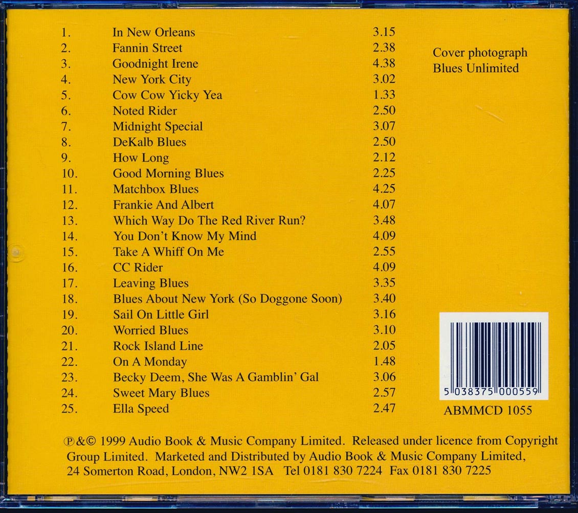 Leadbelly - Volume 1 (25 tracks)