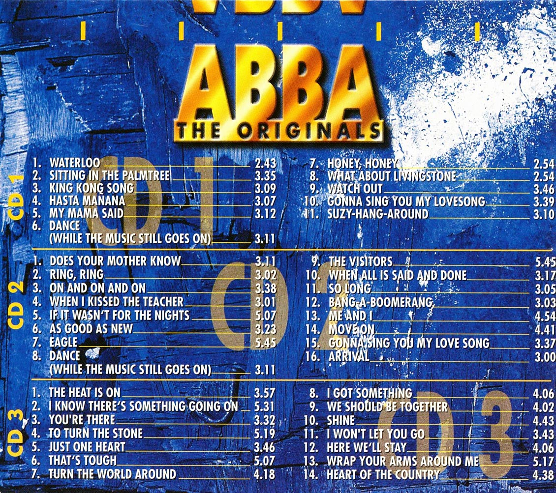 Abba - The Originals: Waterloo + The Music Still Goes On + Agnetha & Frida The Voice Of Abba (41 tracks) (3xCD) (box set)