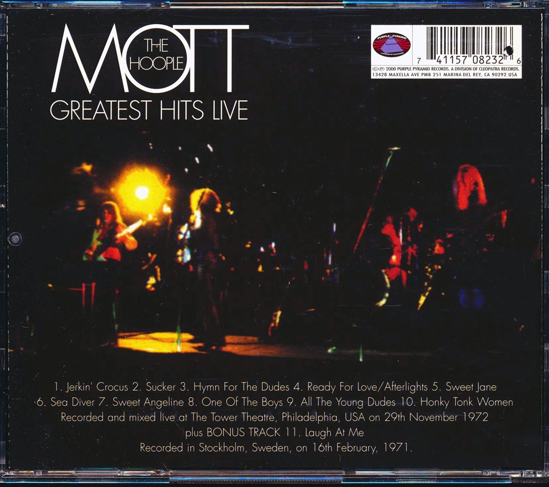 Mott The Hoople - Greatest Hits Live (marked/ltd stock)
