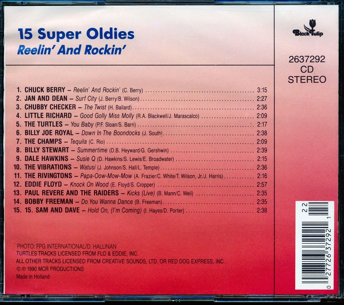 Dee Clark, The Ventures, Fats Domino, Del Shannon, The Crystals, Etc. - 15 Super Oldies: Too Good To Be Forgotten