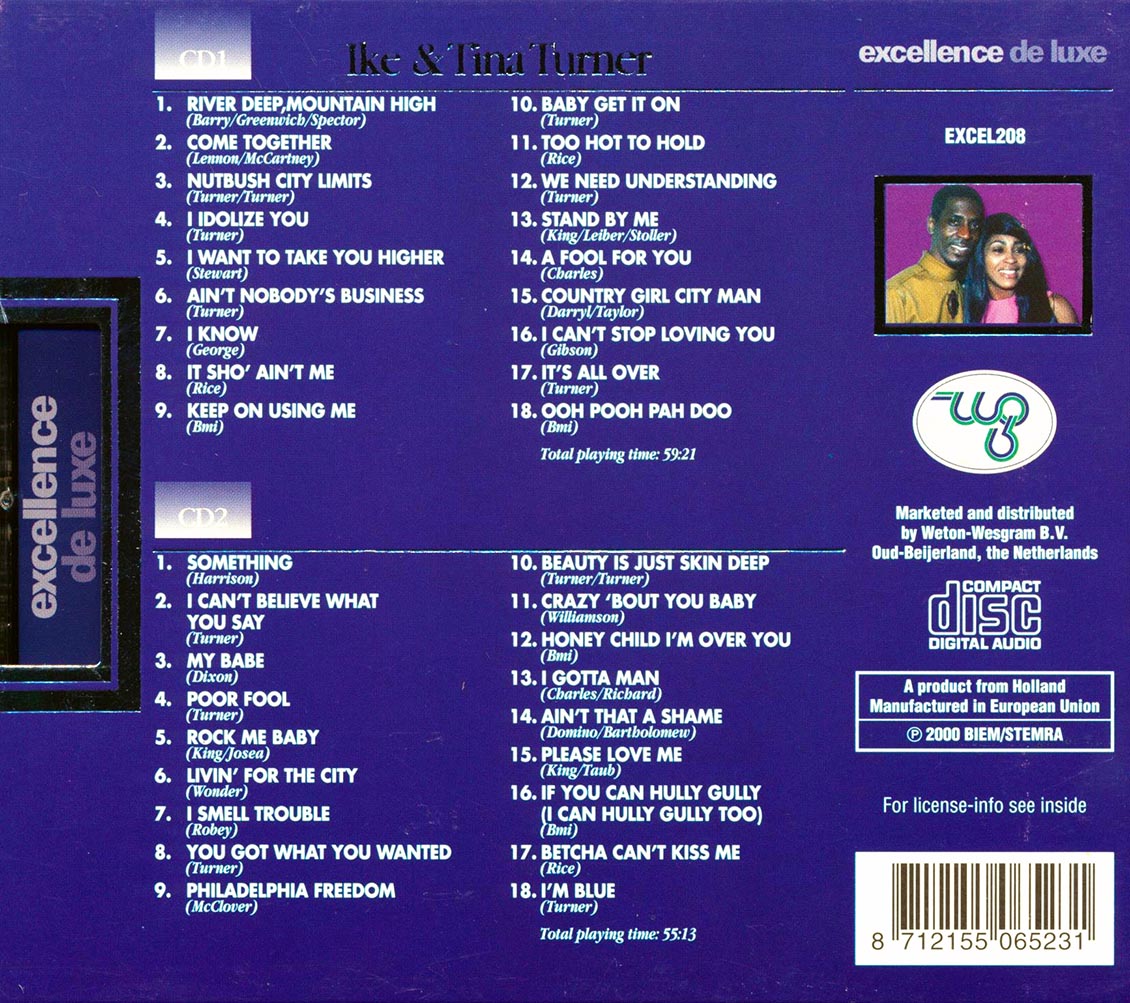 Ike & Tina Turner - 36 Shakin' Soul Standards (36 tracks) (2xCD)