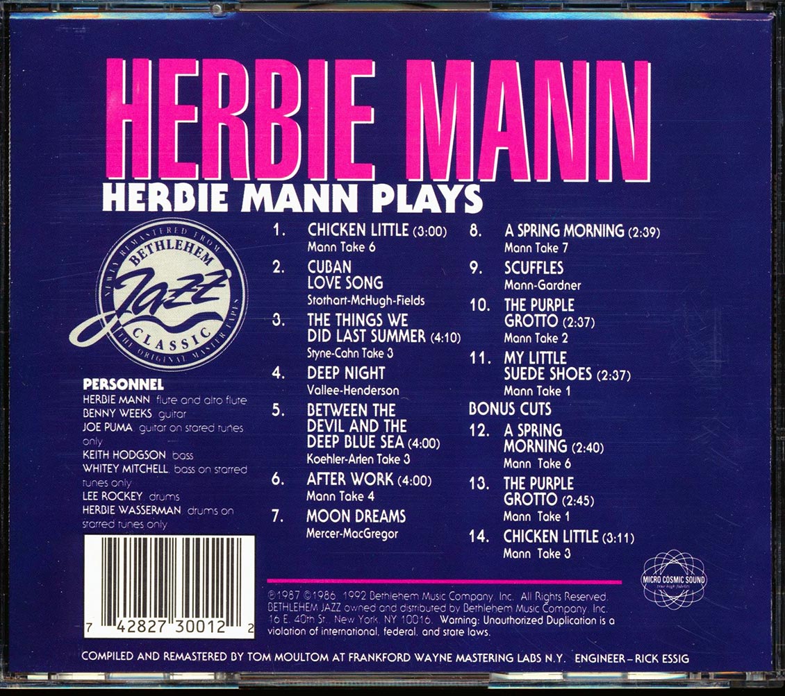 Herbie Mann - Herbie Mann Plays