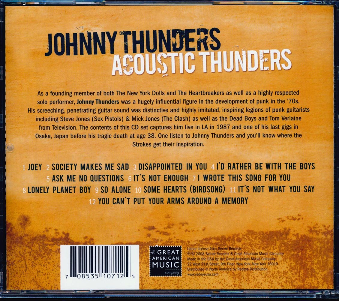 Johnny Thunders - Acoustic Thunders