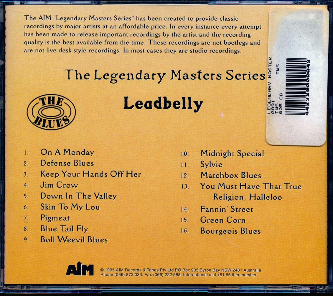 Leadbelly - The Legendary Masters Series: The Blues