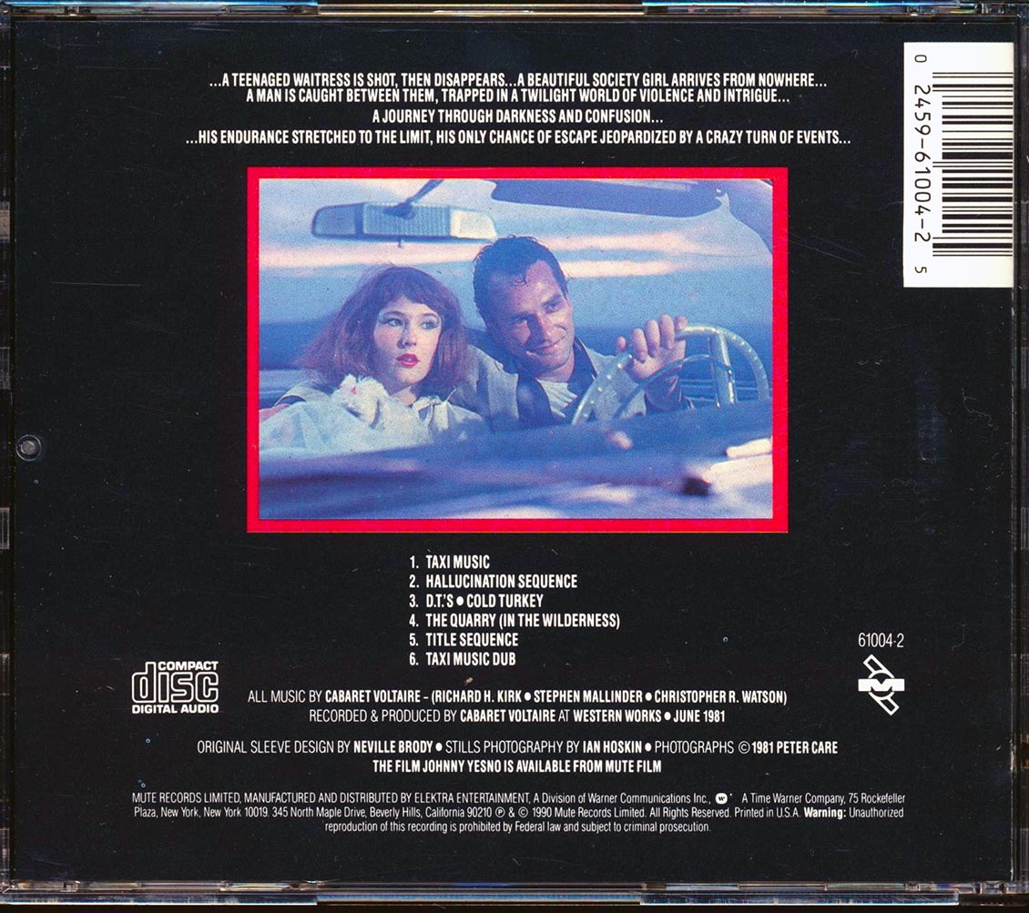 Cabaret Voltaire - Johnny Yesno: The Original Soundtrack From The Motion Picture (marked/ltd stock)