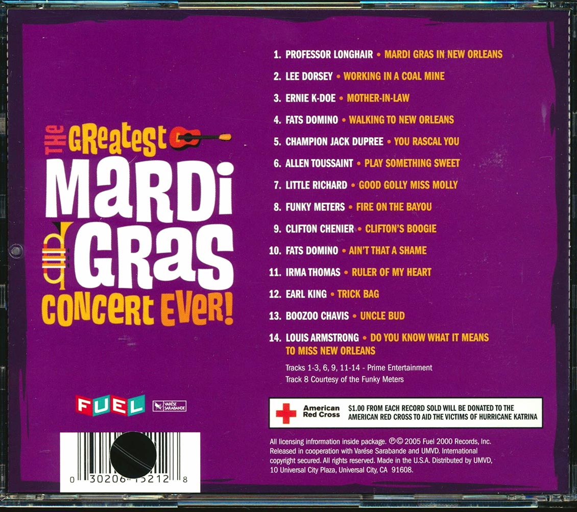 Fats Domino, Professor Longhair, Little Richard, Funky Meters, Etc. - The Greatest Mardi Gras Concert Ever! (marked/ltd stock)