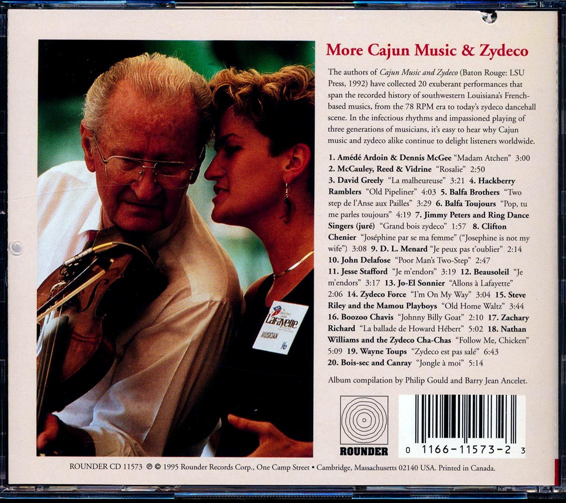 Balfa Brothers, Hackberry Ramblers, Zydeco Force, Etc. - More Cajun Music And Zydeco (20 tracks) (marked/ltd stock)