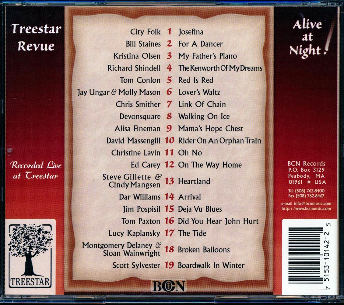 Tom Paxton, Dar Williams, Richard Shindell, Etc. - Treestar Revue (marked/ltd stock)