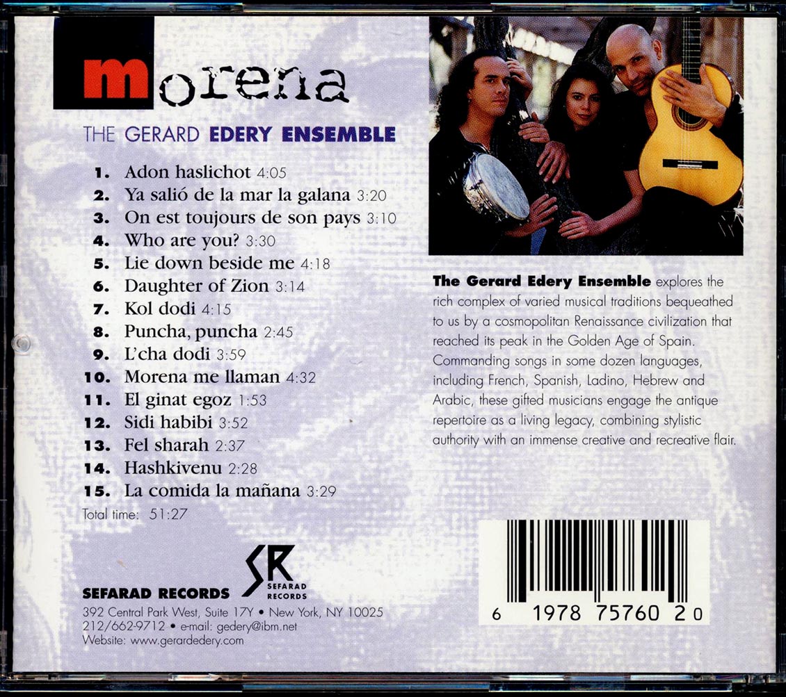 The Gerard Edery Ensemble - Morena