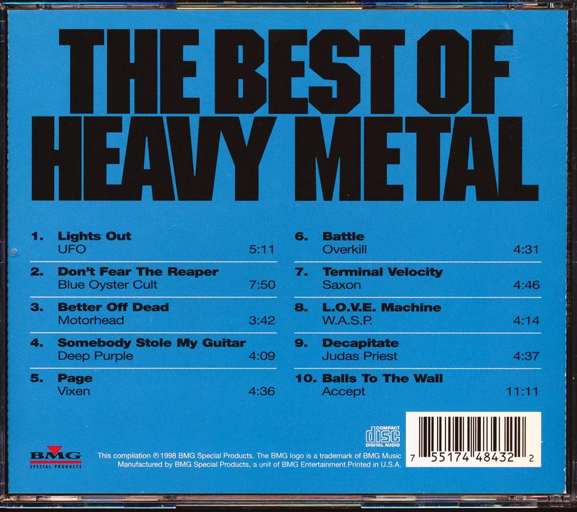 Motorhead, Deep Purple, Blue Oyster Cult, Saxon, Judas Priest, Etc. - The Best Of Heavy Metal