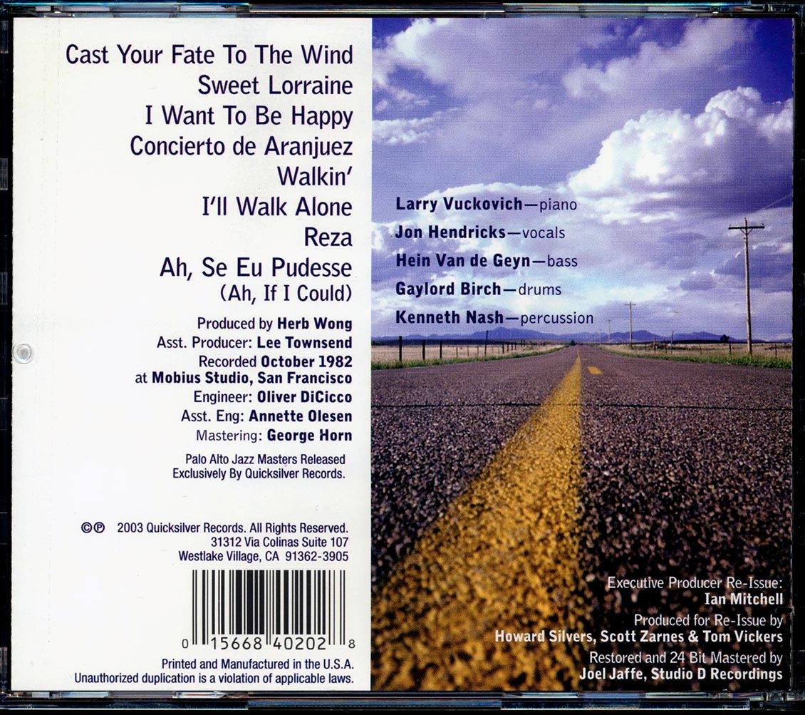 Larry Vuckovich, Jon Hendricks - Cast Your Fate