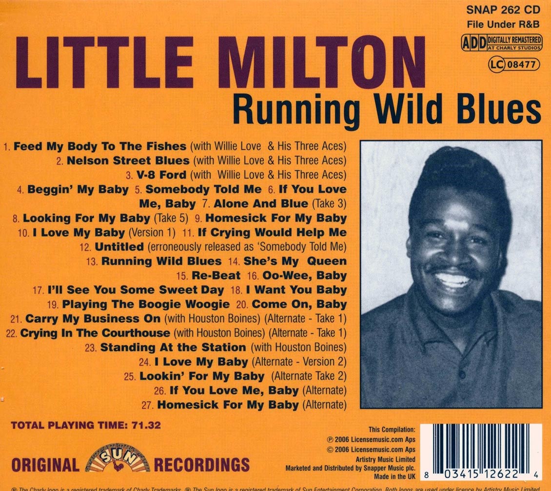 Little Milton - Running Wild Blues: Little Milton At Sun Records