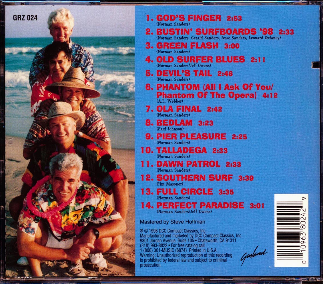 The Tornadoes - Bustin' Surfboards '98 (marked/ltd stock)