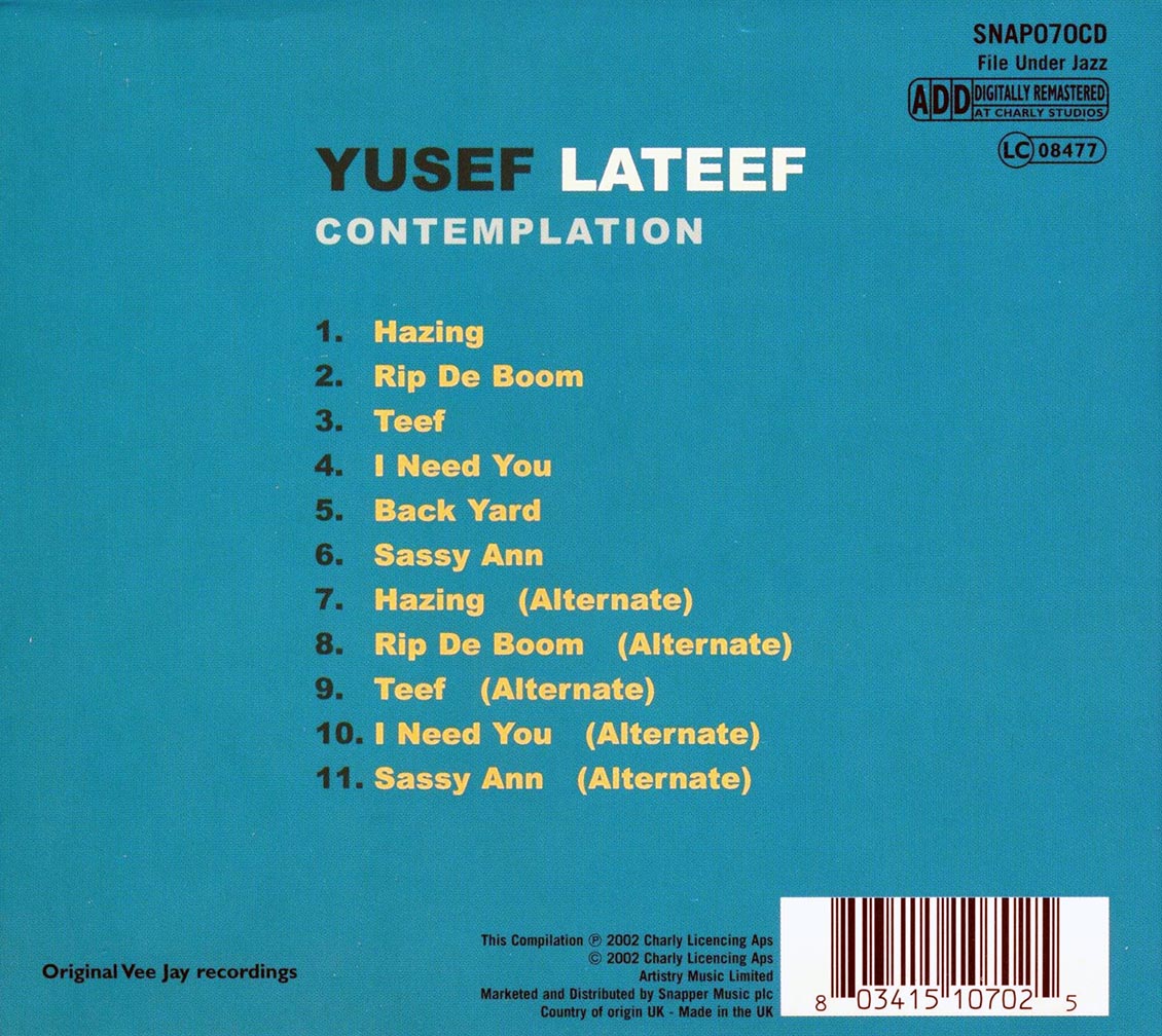 Yusef Lateef - Contemplation (remastered)