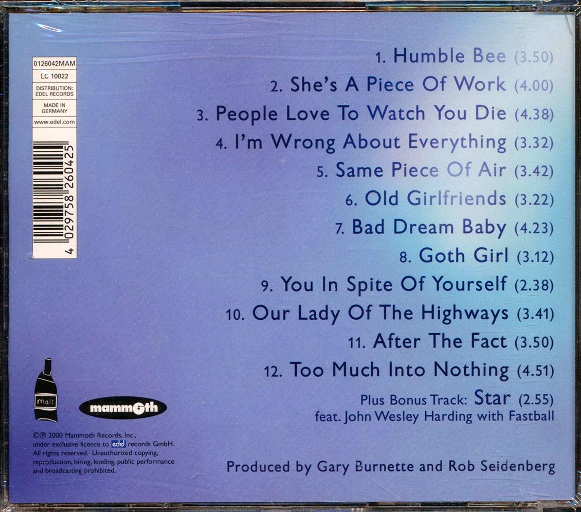 John Wesley Harding - The Confessions Of St. Ace