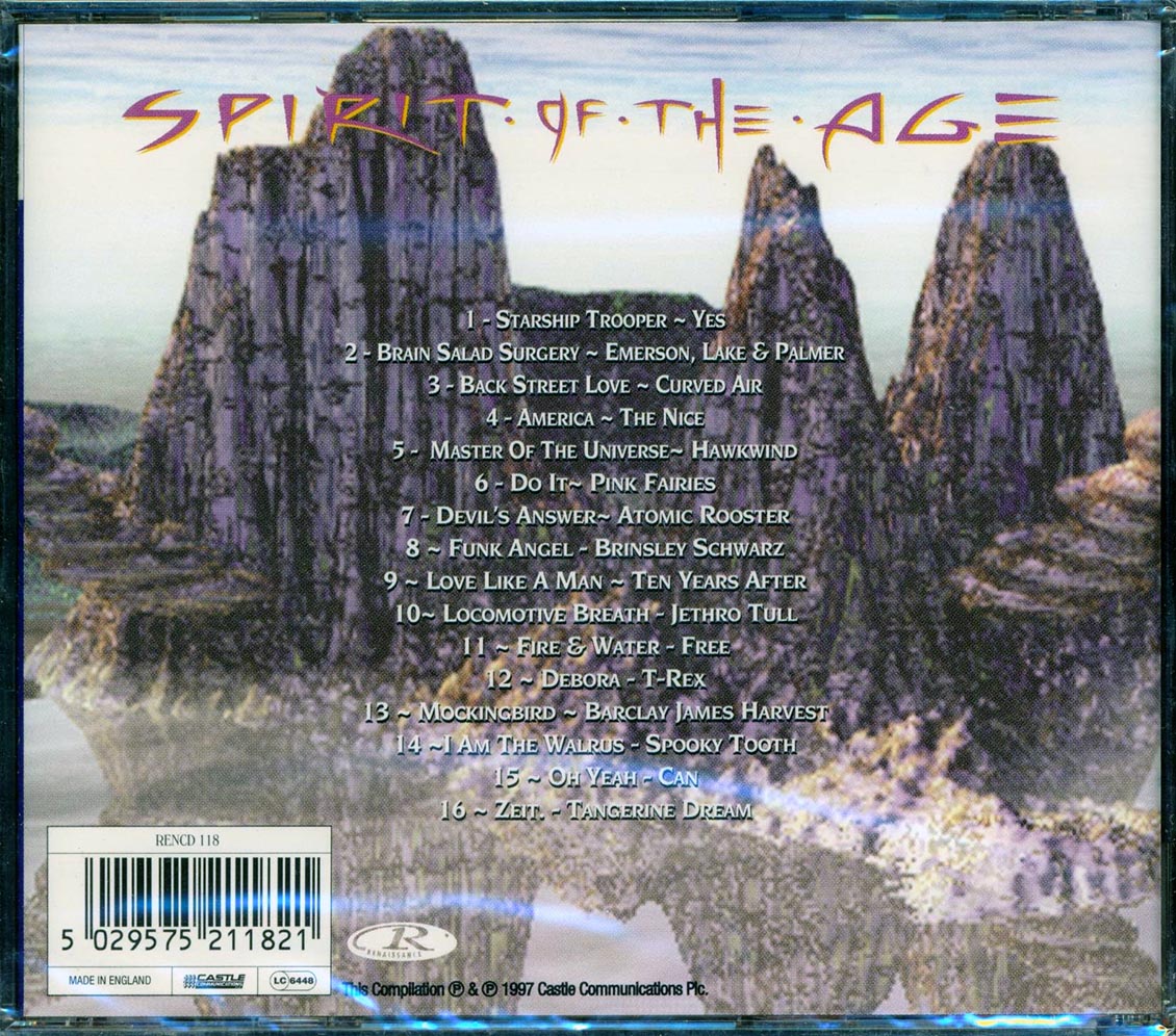 Yes, Jethro Tull, Hawkwind, T-Rex, The Nice, Curved Air, Etc. - Spirit Of The Age