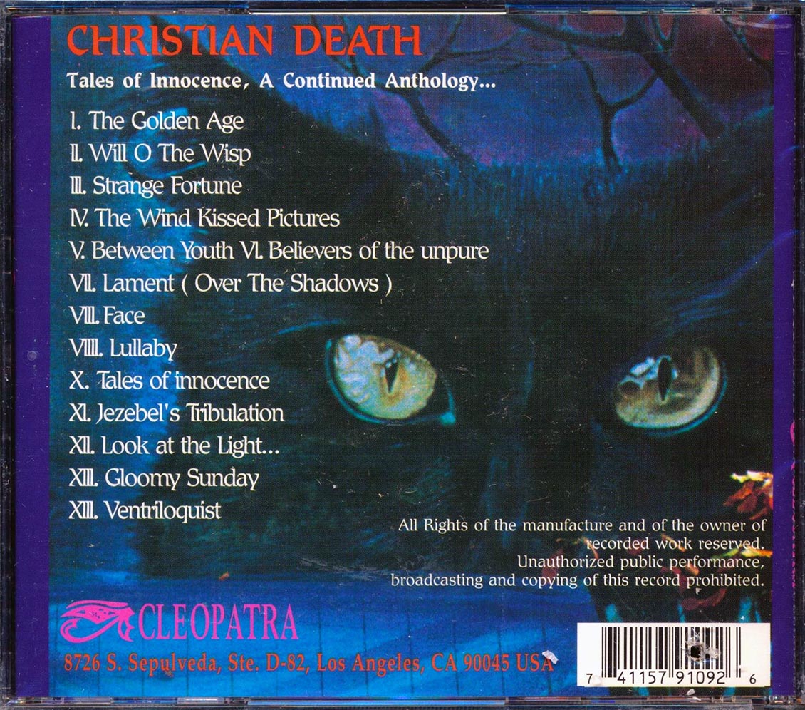 Christian Death - Tales Of Innocence, A Continued Anthology (incl. large booklet) (marked/ltd stock)