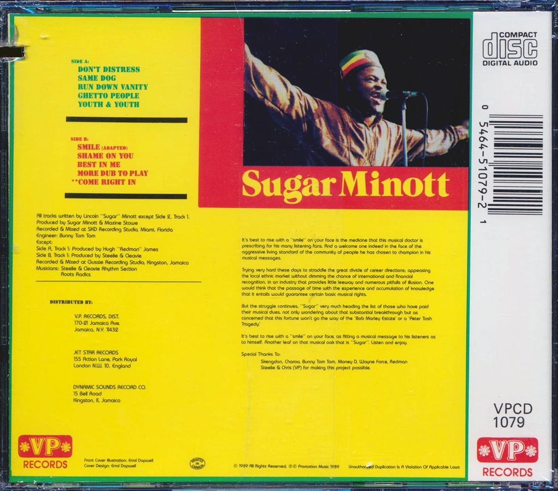 Sugar Minott - Smile (marked/ltd stock)