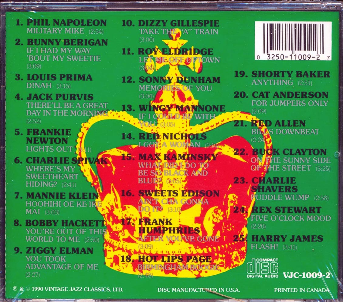 Harry James, Red Allen, Dizzy Gillespie, Louis Prima, Hot Lips Page, Etc. - Trumpet Royalty