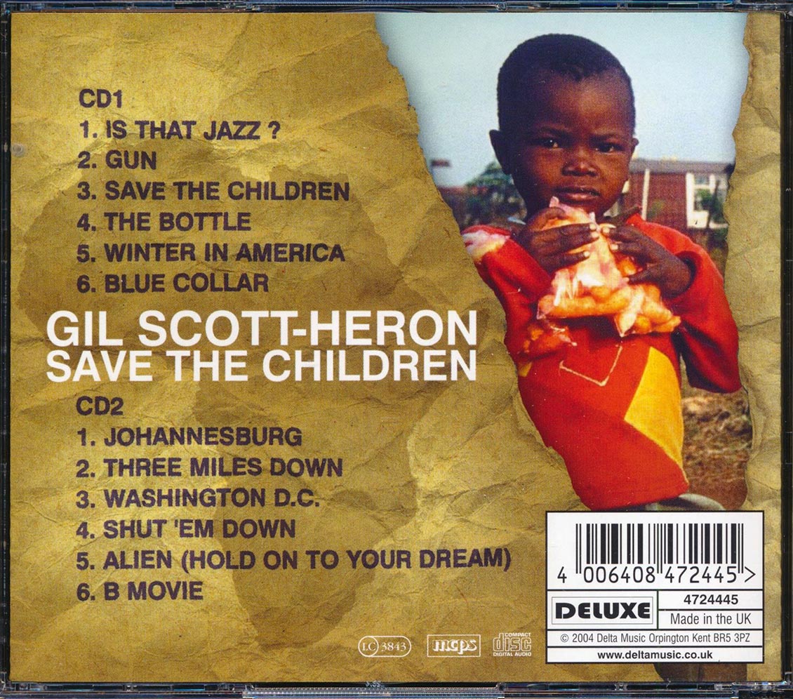 Gil Scott-Heron - Save The Children: Live In Concert (2xCD)