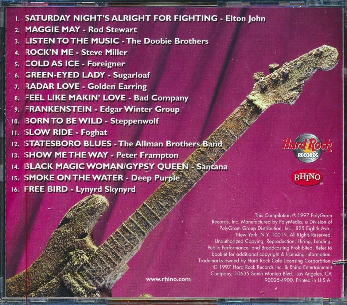 Elton John, Lynyrd Skynyrd, Steppenwolf, Rod Stewart, Peter Frampton, Etc. - Hard Rock Cafe: Classic Rock (marked/ltd stock)