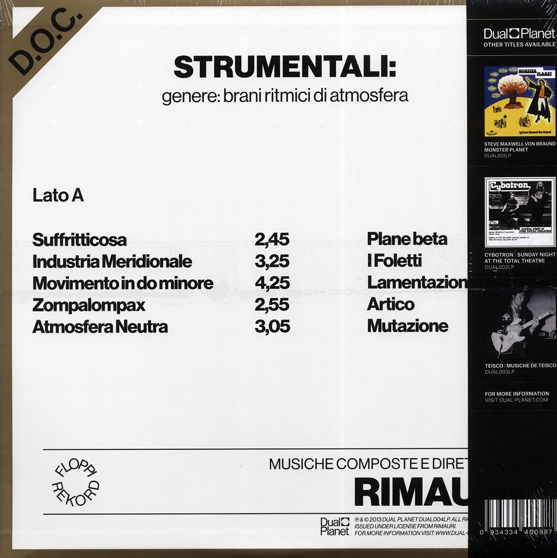 Teisco - D.O.C. Musiche Composte E Dirette Da Rimauri