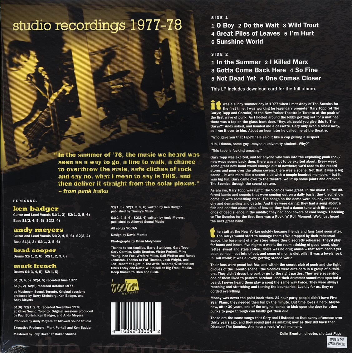 The Scenics - In The Summer: Studio Recordings 1977-78 (incl. mp3)