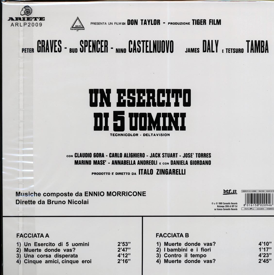 Ennio Morricone - Un Esercito Di 5 Uomini (Colonna Sonora Originale Del Film) (RSD 2018) (ltd. ed.) (colored vinyl)