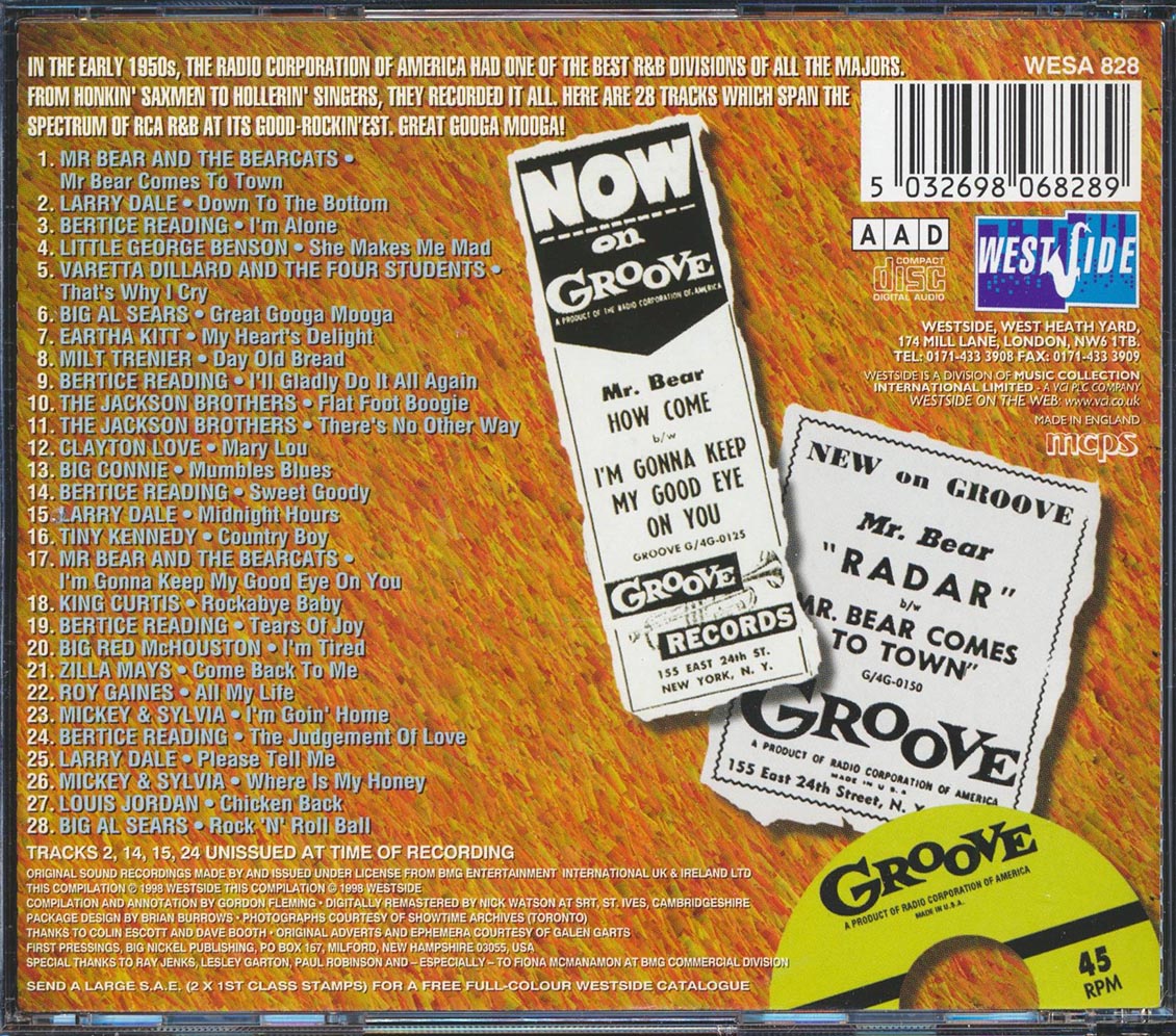 Louis Jordan, Roy Gaines, Al Sears, King Curtis, George Benson, Etc. - Honkin' 'N' Hollerin' R&B From The Radio Corporation Volume 1