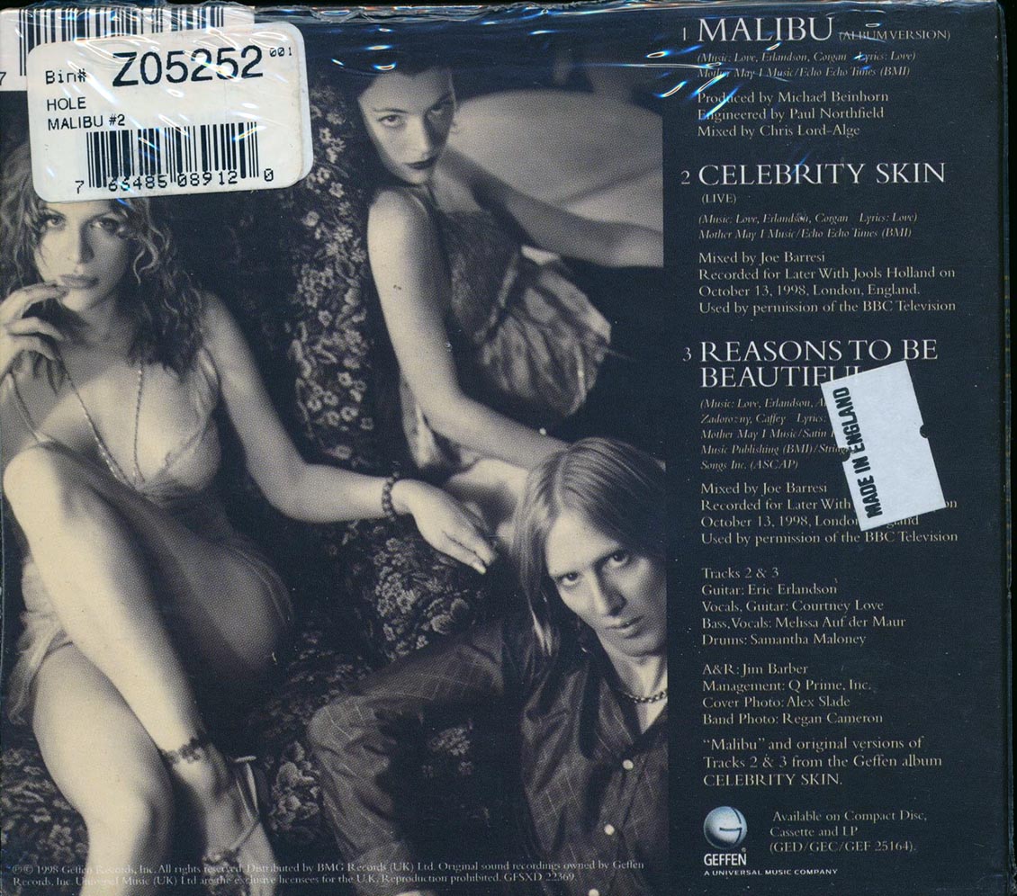Hole - Malibu (Maxi Single, 3 Tracks)