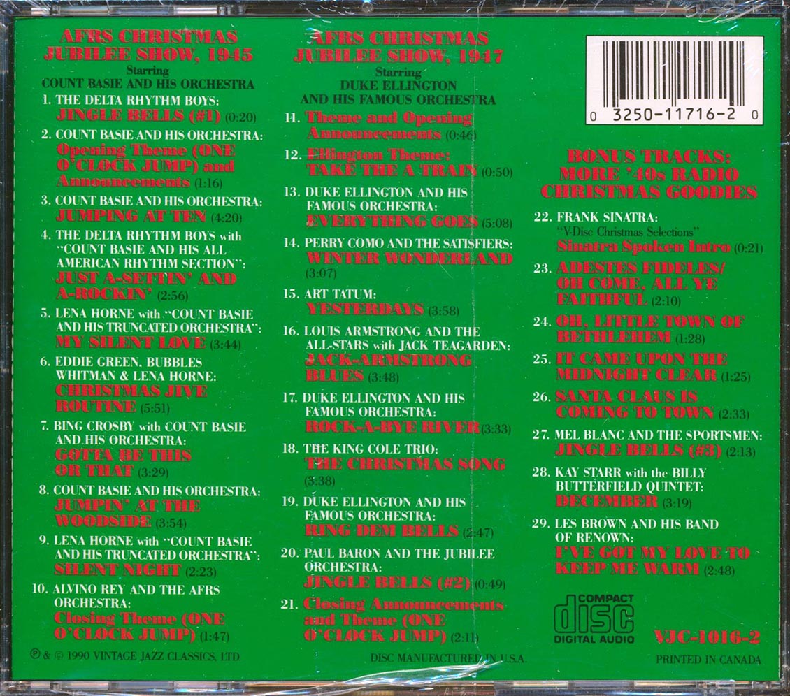 Bing Crosby, Mel Blanc, Frank Sinatra, Count Basie, Duke Ellington, Louis Armstrong, Etc. - Christmas Jubilee