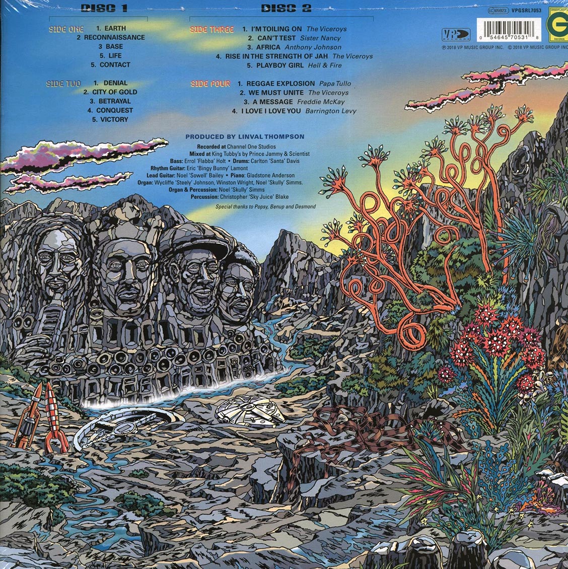 Scientist, Prince Jammy, The Roots Radics - Linval Presents Dub Landing Volume 2 + Bonus Vocals Album (2xLP)
