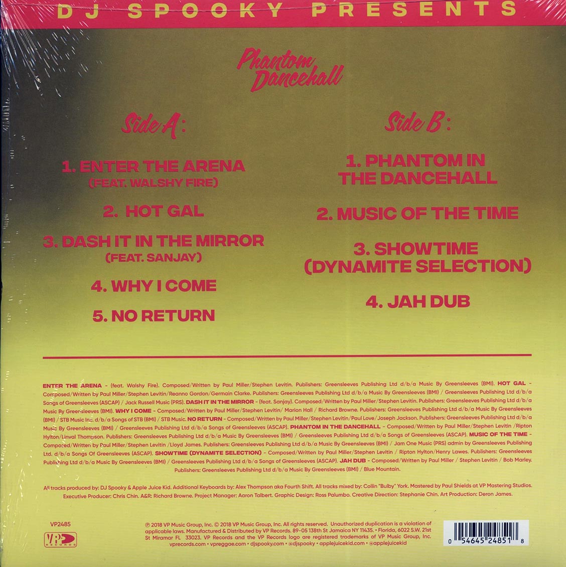 DJ Spooky - Phanton Dancehall (RSD 2018) (colored vinyl)