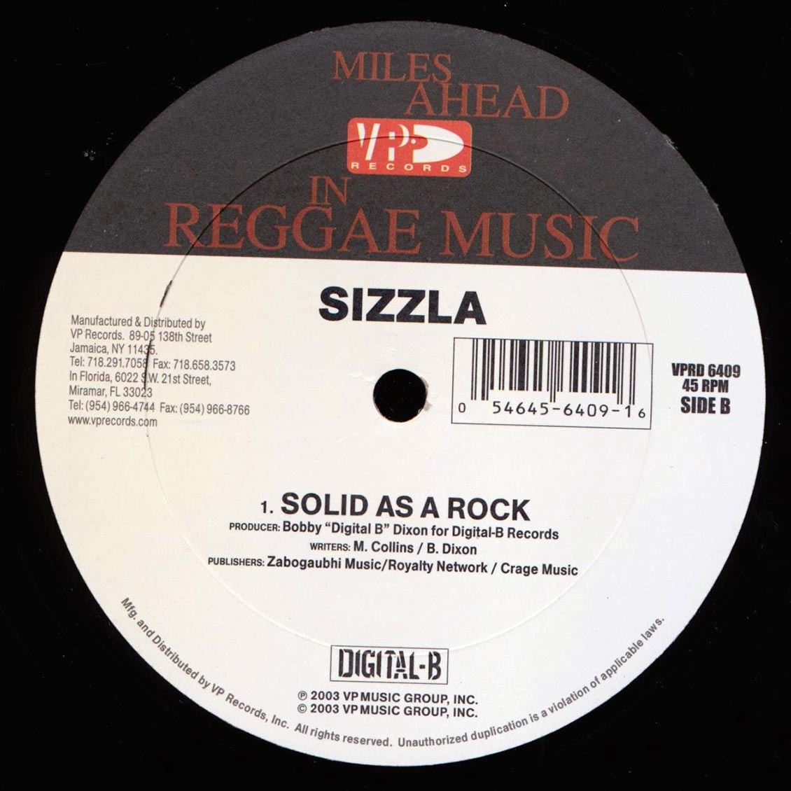 Sizzla - Just One Of Those Days;  Acoustic Mix  /  Solid As A Rock (rhythm: "Queen Majesty")