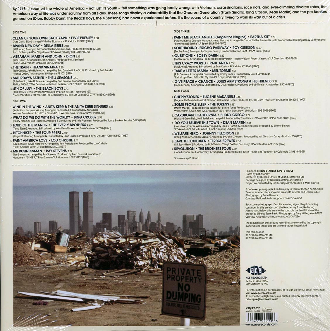Elvis Presley, The Beach Boys, Roy Orbison, Etc. - Bob Stanley & Pete Wiggs Present State Of The Union: The American Dream In Crisis 1967-1973 (2xLP) (180g) (colored vinyl)